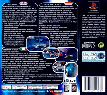 Killer Loop (US) box cover back